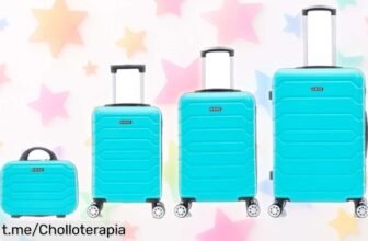 Set de maletas Mi Ko Mi Ka con ruedas 360° y cerradura numérica a precio loco, ¡rebajadas para que tu próxima aventura sea sin complicaciones! ¡Hazte con ellas ya antes de que vuelen!