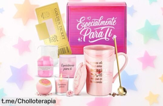 Set de tazas mug con spa de rosa y tarjeta dorada, precio rebajado por tiempo limitado ¡Regala cariño que enamora y sorprende hoy mismo!