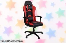 Silla gaming ergonómica con respaldo alto y cojines: ¡ofertón limitado a precio de ganga para darle estilo y comodidad a tu espacio! No lo pienses, siente la diferencia ya.