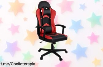 Silla gaming ergonómica con respaldo alto y cojines: ¡ofertón limitado a precio de ganga para darle estilo y comodidad a tu espacio! No lo pienses, siente la diferencia ya.