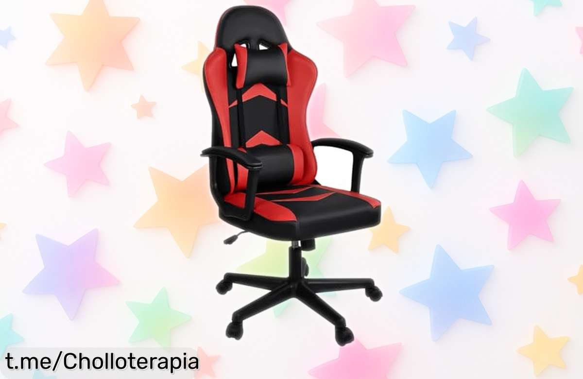 Silla gaming ergonómica con respaldo alto y cojines: ¡ofertón limitado a precio de ganga para darle estilo y comodidad a tu espacio! No lo pienses, siente la diferencia ya.