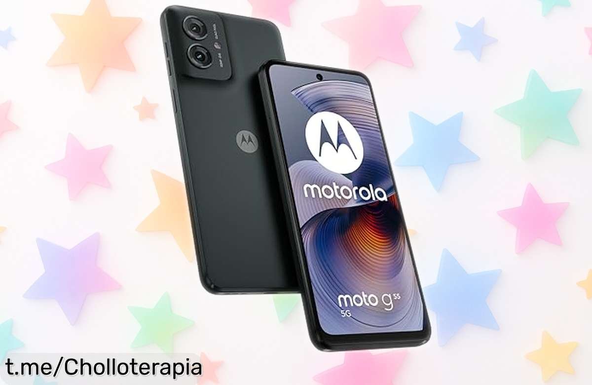 Smartphone Motorola G55 5G con gran pantalla y potente memoria, ¡rebajado para que lo disfrutes ya! No dejes pasar este super chollo que hará brillar tus días.