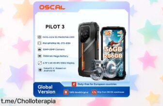 Smartphone OSCAL PILOT 3 robusto 5G con pantalla gigante y batería enorme, ofertón limitado ¡Aprovecha ya esta oportunidad que no se repite!