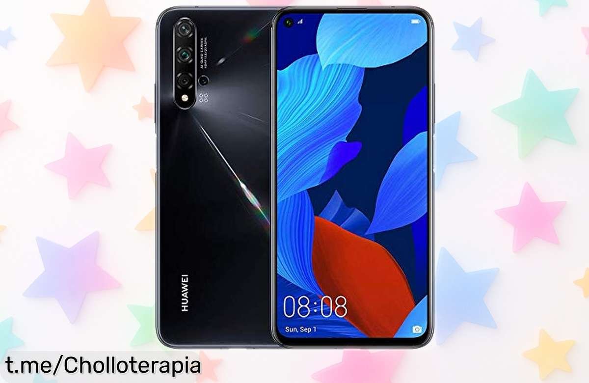 Smartphone potente Huawei Nova 5T con pantalla grande y súper batería a precio de ganga; no te pierdas el chollo que hará tus vídeos y juegos inolvidables. ¡Consíguelo ya!