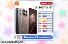 Smartphone potente Xiaomi 15T con cámara de 50 MP y pantalla a 120 Hz, ¡súper chollo ahora mismo! No te quedes sin él antes que se agote esta oferta irresistible.
