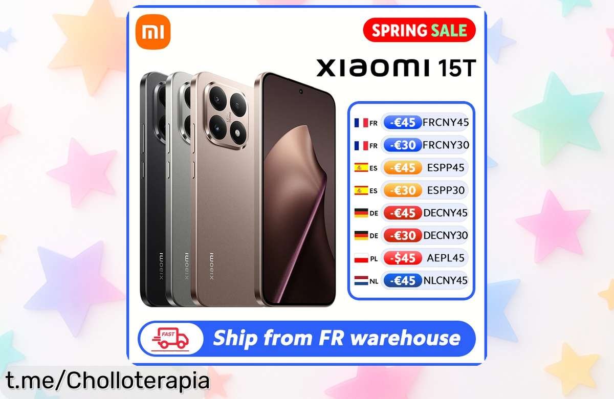 Smartphone potente Xiaomi 15T con cámara de 50 MP y pantalla a 120 Hz, ¡súper chollo ahora mismo! No te quedes sin él antes que se agote esta oferta irresistible.