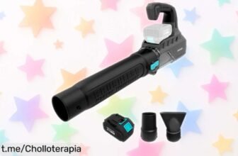 Soplador a batería Cecotec Airforce 4000 Bazooka Turbo, velocidad impresionante y función turbo; ¡aprovéchalo ya que su precio ha bajado como nunca antes!