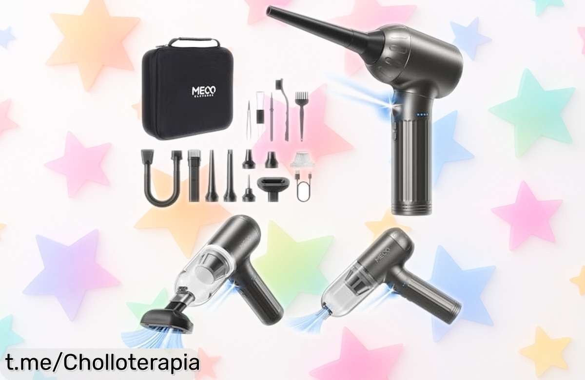 Soplador de polvo eléctrico 4 en 1 Meco Eleverde: potencia brutal a un precio loco, ¡aprésurate que esto vuela y tu equipo lo merece!