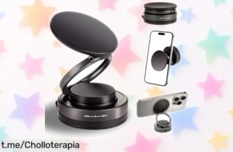 Soporte magnético Suoxiom para móvil en el coche con giro 360° a precio muy bajo, no dejes pasar esta oportunidad y disfruta del viaje sin preocupaciones.