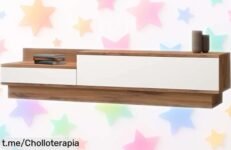 Soporte para TV Hanah Home Scandinavian, elegante y funcional al precio de locura que dará un toque moderno a tu habitación. ¡Hazte con él antes de que se agote!