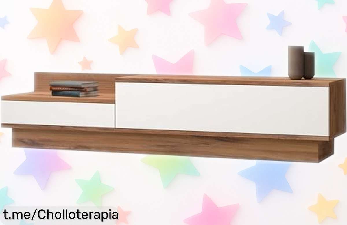 Soporte para TV Hanah Home Scandinavian, elegante y funcional al precio de locura que dará un toque moderno a tu habitación. ¡Hazte con él antes de que se agote!