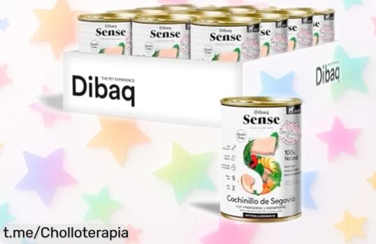 Sorprendente cochinillo de Segovia Dibaq Sense para perros, 12 deliciosas delicias naturales rebajadas que harán sonreír a tu mejor amigo. ¡Aprovecha y hazlo feliz hoy mismo!