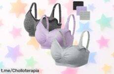 Sostén de lactancia HBselect sin costuras a precio rebajado, ¡aprovéchalo y disfruta de la libertad que sientes al dar el pecho fácil y rápido!