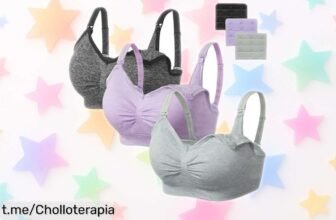 Sostén de lactancia HBselect sin costuras a precio rebajado, ¡aprovéchalo y disfruta de la libertad que sientes al dar el pecho fácil y rápido!