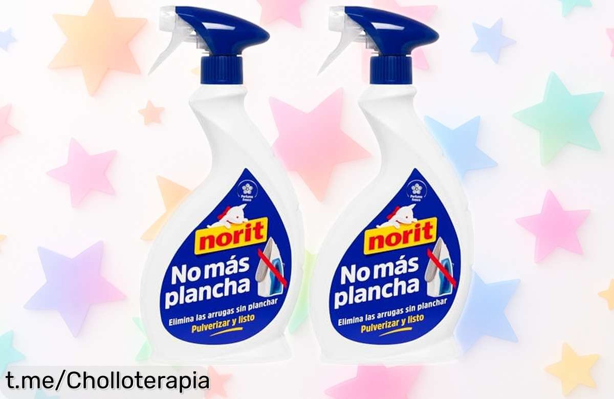 Spray antiarrugas Norit No Más Plancha: elimina arrugas al instante y con aroma fresco, ahora a un precio de locura. ¡Aprovecha esta oferta increíble y luce siempre impecable!