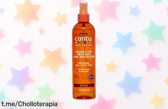 Spray para rizos Cantu que elimina el frizz y deja tu pelo brillante, ¡precio rebajado y súper chollo que vuela! No dejes pasar esta oportunidad de brillar ya mismo.