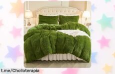 Suave y resistente juego de ropa de cama Emme en turquesa, increíble precio rebajado por tiempo limitado: ¡transforma tu habitación con este super chollo!