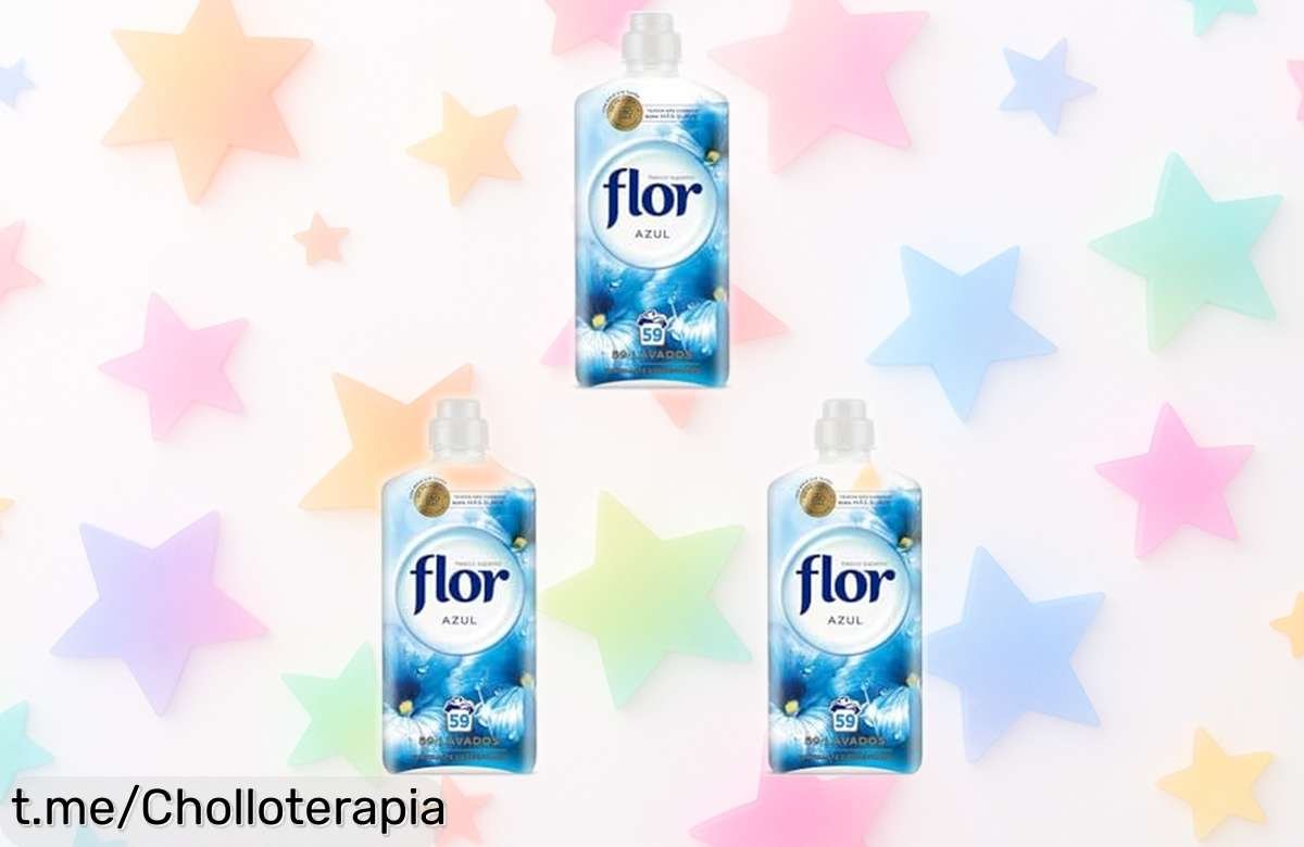 Suavizante concentrado Flor aroma azul, ¡precio loco y oferta limitada! Ropa suave y olorosísima hasta por 200 días. Aprovecha antes de que se acaben las unidades, tu hogar lo merece.