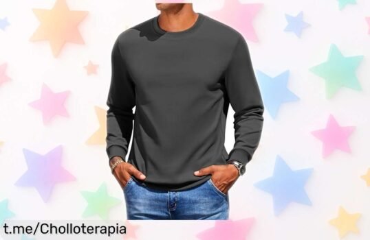 Sudadera básica de hombre Coofandy, precio rebajado irresistible para que luzcas siempre con estilo. ¡No te quedes sin ella y sorprende a todos!