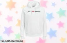 Sudadera con capucha Jack & Jones JJECORP en blanco a precio rebajado, un chollazo que te hará lucir genial y sentirte seguro. ¡No dejes pasar esta oportunidad antes de que se agoten!