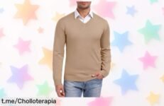 Suéter clásico iClosam con cremallera para hombre, ¡super chollo a precio rebajado! No dejes pasar la oportunidad de lucir genial y sentirte cómodo.