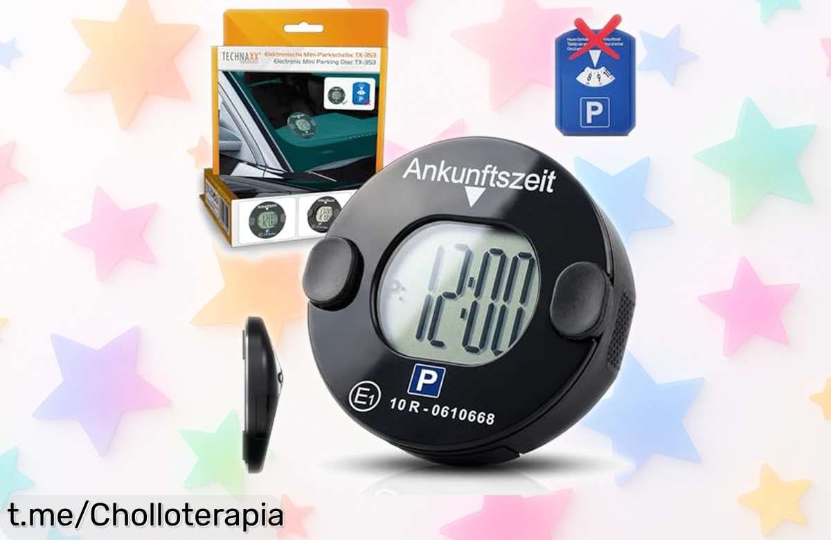 Súper chollo: Reloj de estacionamiento digital Technaxx TX353, evita multas y disfruta su batería duradera a un precio rebajado que vuela. ¡No te quedes sin el tuyo!