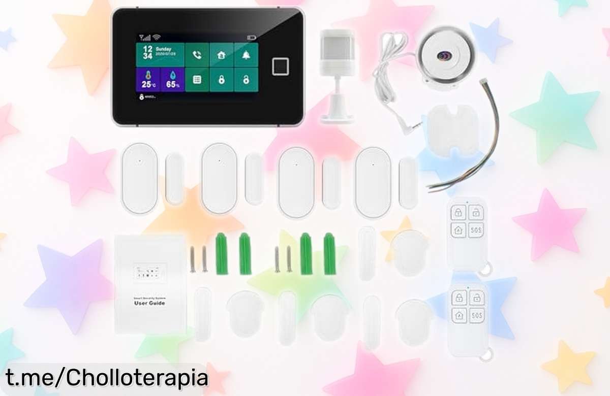 Super panel de alarma táctil 4,3” con wifi y avisos al instante para una casa segura a precio ridículo, protege tu hogar y vive tranquilo hoy mismo.