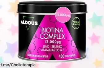 Suplemento potente de biotina, zinc y selenio para un cabello fuerte y uñas sanas; precio rebajado que no verás de nuevo, ¡lúcete con ese brillo ahora mismo!