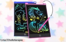 Tabletas de escritura LCD TECJOE 8.5” en pack de 2, el super chollo que tus peques estaban esperando para aprender y dibujar a lo grande ¡apróvecha esta oferta divertida ya!