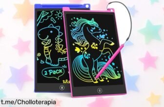 Tabletas de escritura LCD TECJOE 8.5” en pack de 2, el super chollo que tus peques estaban esperando para aprender y dibujar a lo grande ¡apróvecha esta oferta divertida ya!