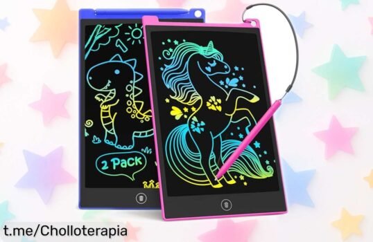 Tabletas de escritura LCD TECJOE 8.5” en pack de 2, el super chollo que tus peques estaban esperando para aprender y dibujar a lo grande ¡apróvecha esta oferta divertida ya!