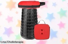 Taburete plegable grande y resistente Outward Gear en rojo, rebajado a un precio de locura. ¡No te quedes sin el tuyo y disfruta llevándolo a todas partes!