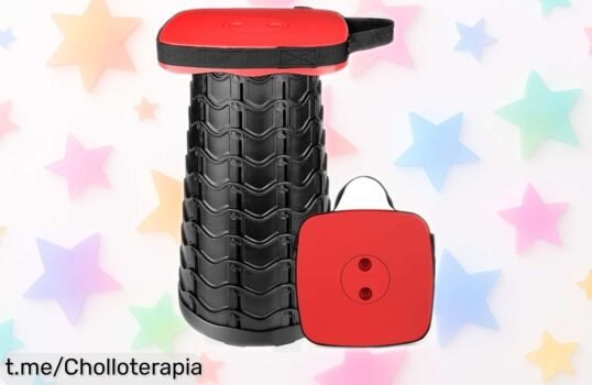 Taburete plegable grande y resistente Outward Gear en rojo, rebajado a un precio de locura. ¡No te quedes sin el tuyo y disfruta llevándolo a todas partes!
