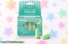 Tapones de oído Cazivea 2026 que bloquean hasta 36dB para un sueño profundo, ¡super chollo con estuche portátil! Aprovecha esta oferta limitada y duerme como nunca antes.