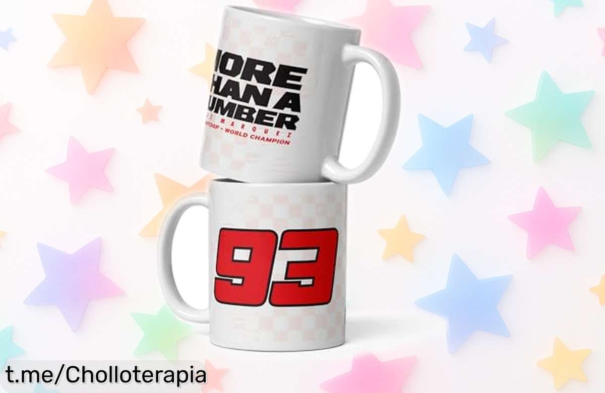 Taza de cerámica Moto Grand Prix MM93, el super chollo para fans del motor que no puedes dejar escapar. ¡Aprovecha la rebaja y disfruta cada sorbo como un campeón!