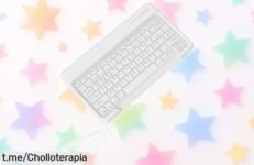 Teclado Bluetooth español súper delgado para tablets y móviles a precio loco, conecta hasta 3 dispositivos y disfruta de esta rebaja brutal antes que se agote; ¡mejora tu escritura ya!