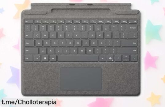 Teclado Surface Pro 13 con carga inalámbrica y retroiluminación a precio rebajado, perfecto para escribir sin fallos: ¡no dejes pasar este super chollo que vuela!