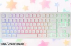 Teclado gaming compacto Mars Gaming MK023 a precio rebajado, con colores vibrantes que harán explotar tu juego. ¡Aprovecha antes de que se agoten!