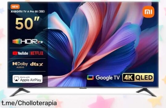Televisor QLED 50 Xiaomi Pro 2026 a precio loco, calidad UltraHD 4K y Dolby Audio para vivir tus series como nunca. ¡No esperes más, que se acaban!