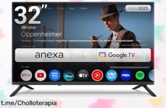 Televisor smart de 32” con Google TV y Android 14, ¡imperdible bajada de precio que transforma tu salón en un cine! No esperes más para disfrutar Netflix y Prime.