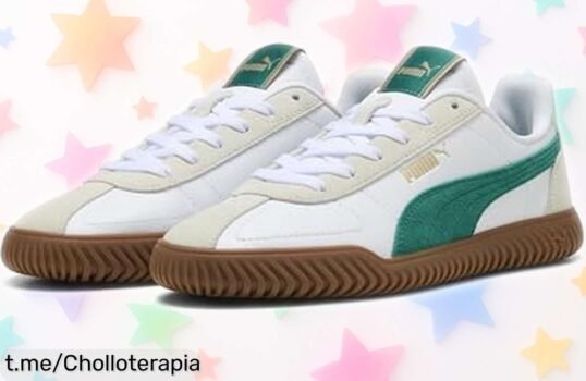 Tenis unisex Puma Club Kayzer OG en blanco y verde salvaje, ahora a precio de ganga: lucir espectacular nunca fue tan fácil. ¡No te quedes sin los tuyos!