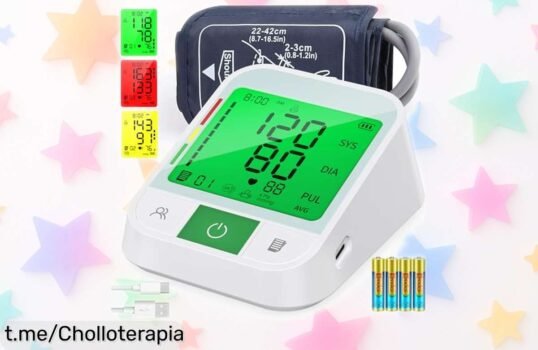 Tensiómetro digital KKmier con pantalla XXL y memoria para 2, ¡ofertón de precio rebajado que no puedes dejar pasar! Cuida tu salud y disfruta la tranquilidad ahora mismo.