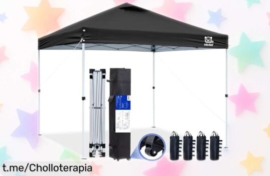 Tienda de campaña rápida y resistente con protección UV50+ a un precio rebajado que no verás otra vez, ¡sal al aire libre y disfruta hoy mismo con este super chollo!