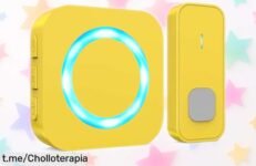 Timbre inalámbrico SURFOU con 400m de alcance y 55 melodías a precio rebajado: ¡un super chollo que hará tus días más fáciles! No te lo pierdas, date prisa y súbete al ritmo.