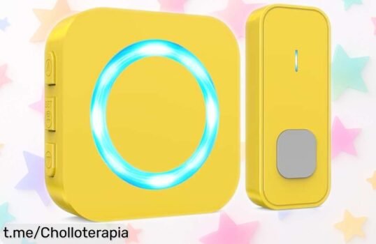 Timbre inalámbrico SURFOU con 400m de alcance y 55 melodías a precio rebajado: ¡un super chollo que hará tus días más fáciles! No te lo pierdas, date prisa y súbete al ritmo.