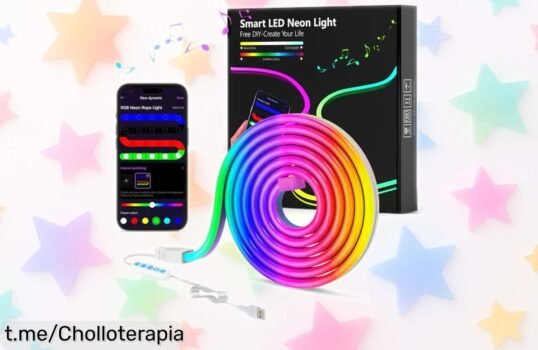 Tiras LED neon RGB de 1m que transforman tu habitación en un espectáculo, ¡precio rebajado y oportunidad limitada para brillar como nunca!