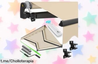 Toldo articulado eléctrico KESSER con mando a distancia a un precio rebajado, protege tu terraza del sol y ajusta el ángulo hasta 52° ¡No te quedes sin este ofertón que vuela!