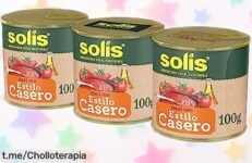 Tomate frito estilo casero Solís tripack en lata; sabor auténtico y natural a precio rebajado, ¡no dejes pasar este super chollo que alegrará tus platos ya!