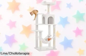 Torre escalofriante para gatos Feandrea con hamaca y rascadores, caída de precio increíble: ¡regala felicidad a tus peludos antes que se agote!