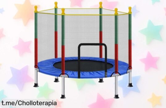 Trampolín portátil ALLINLIFE para niños, súper chollo rebajado que garantiza saltos seguros y sonrisas de felicidad ¿Te lo vas a perder?